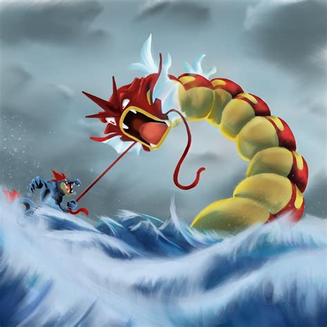 red gyarados wallpaper|Red Gyarados .
